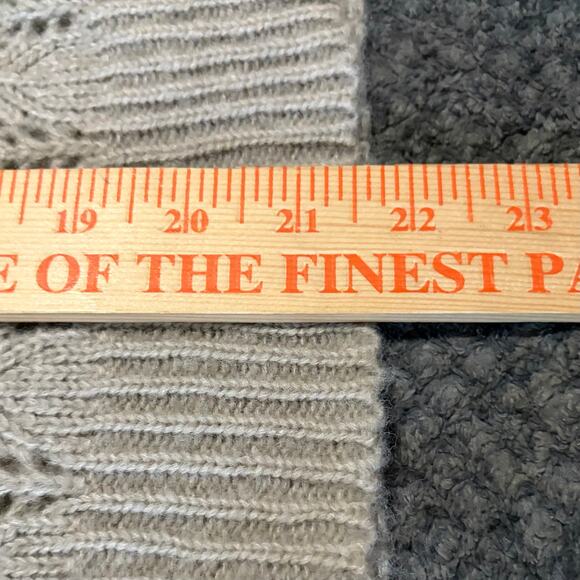 English Factory Women's Open Knit Sweater Small Heather Gray Boho Cozy Fall NWT - Picture 5 of 8